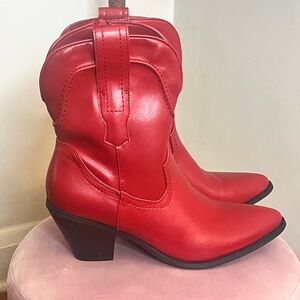 Red Western Cowboy Boots